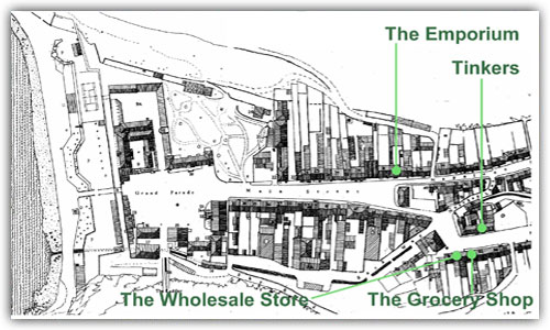 Thorpes Shops - Map